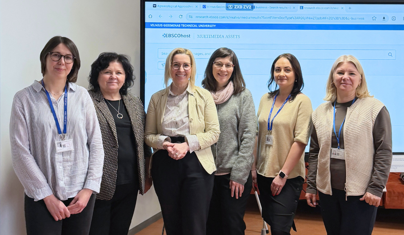 Bibliotekoje vyko susitikimas su EBSCO platformos atstovėmis